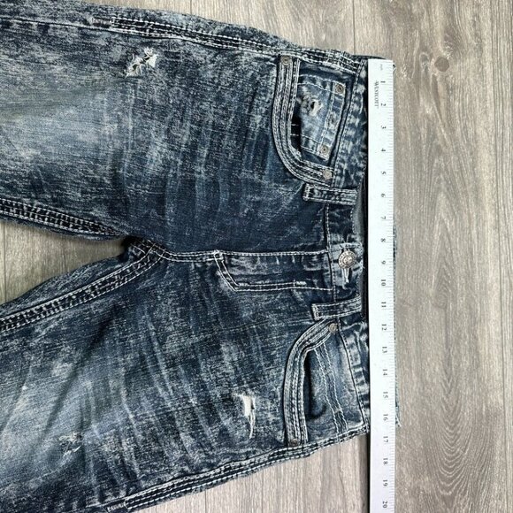 Affliction Men's ACE Jeans Size 30 (32x33 Actual) Distressed Thrashed Grunge - Picture 14 of 16